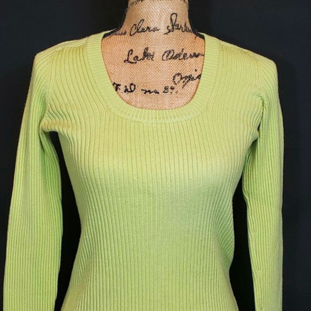 NY&Co Ribbed Knit Scoop Neck Sweater